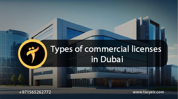 Types of commercial licenses in Dubai: commercial license issuance